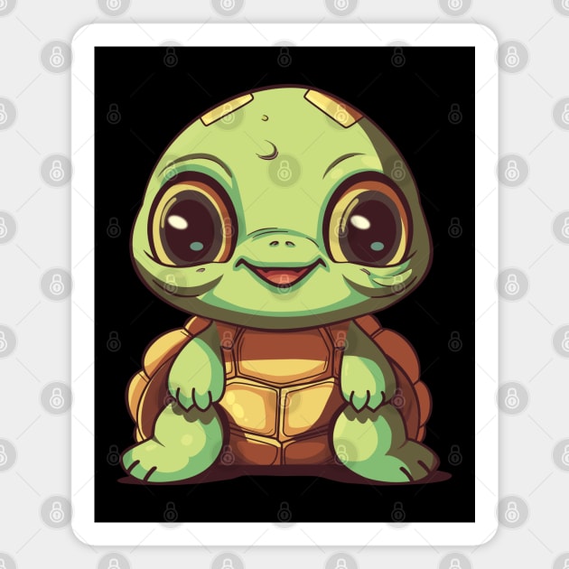 Cute Turtle Magnet by micho2591